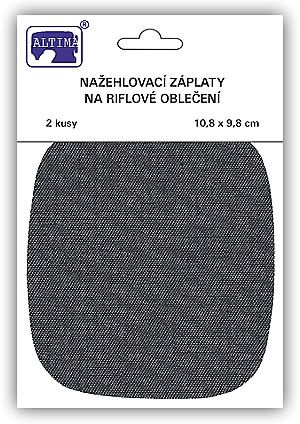 Riflové nažehlovací záplaty střední - ovál tmavě modrá